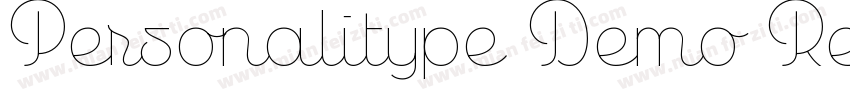 Personalitype Demo Regular Regular字体转换